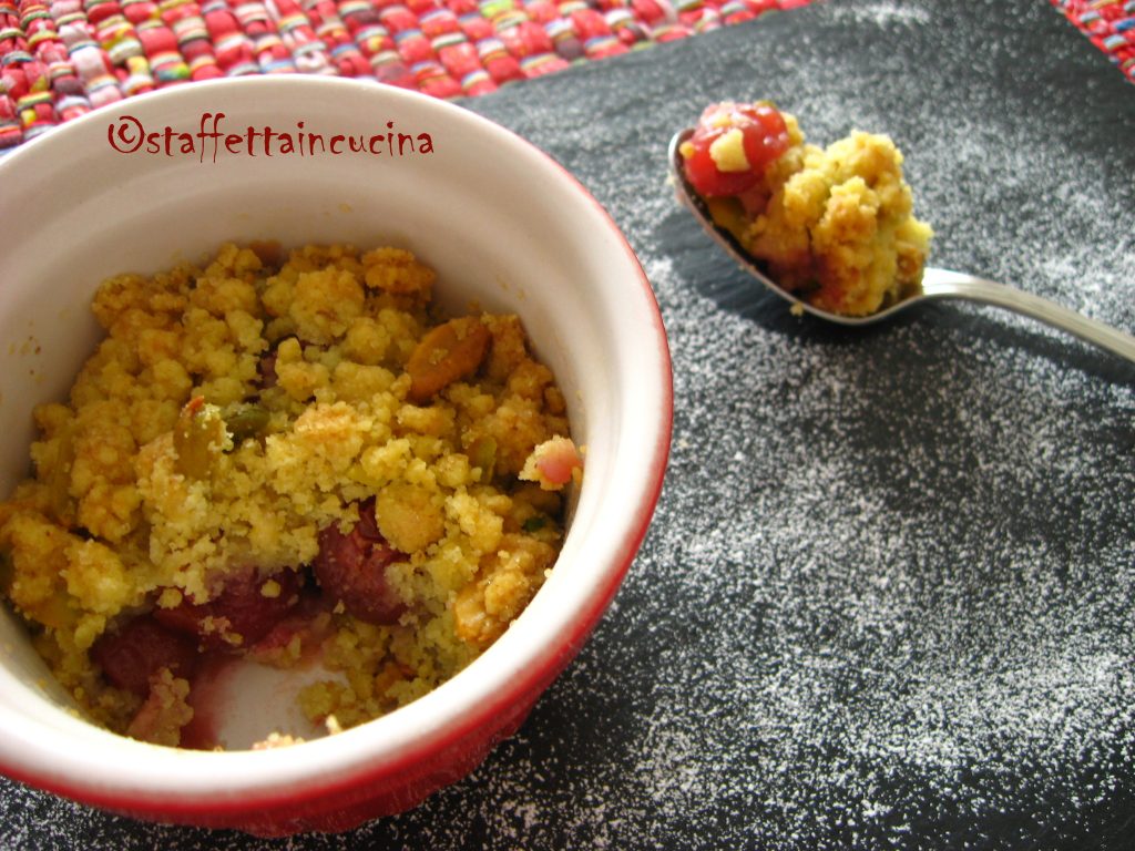 crumble di ciliegie