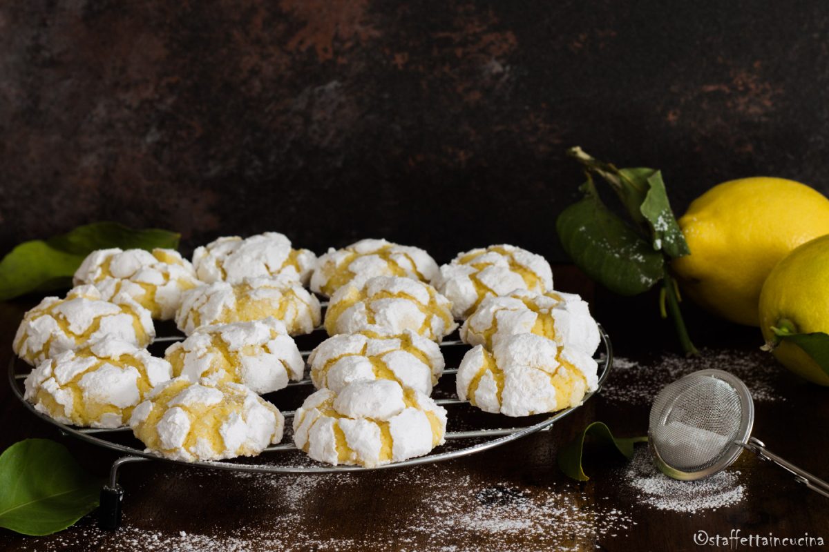 lemon crinkle cookies