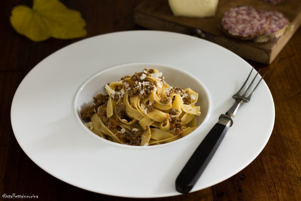 pappardelle con ragù di capriolo