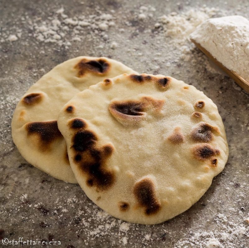 pita con esubero di pasta madre