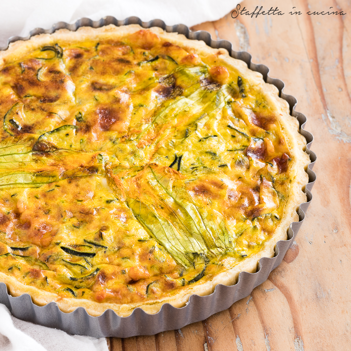 torta salata di zucchine