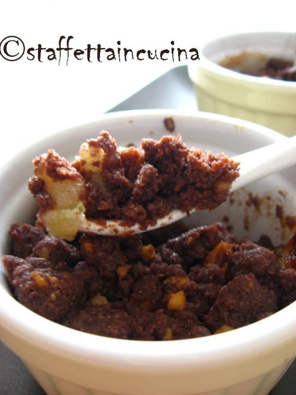 crumble cioccolato e pere