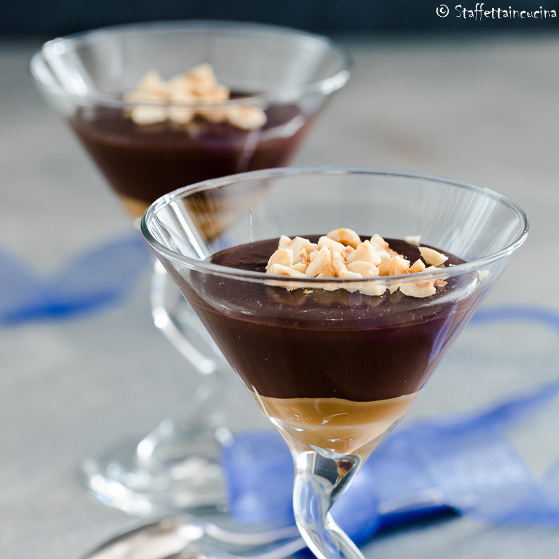 budino al cioccolato e dulce de leche