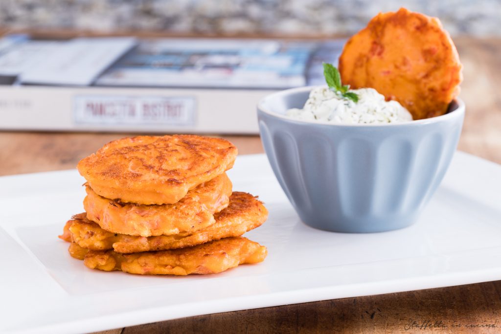 frittelle di feta e pomodori