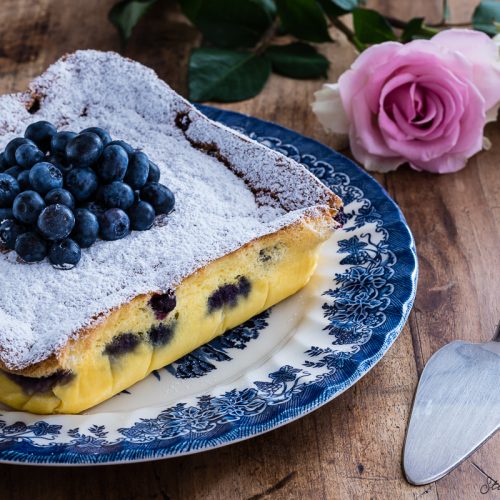 torta magica ai mirtilli