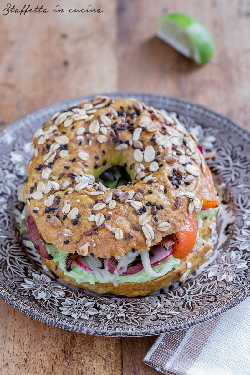 bagel vegetariani ai peperoni