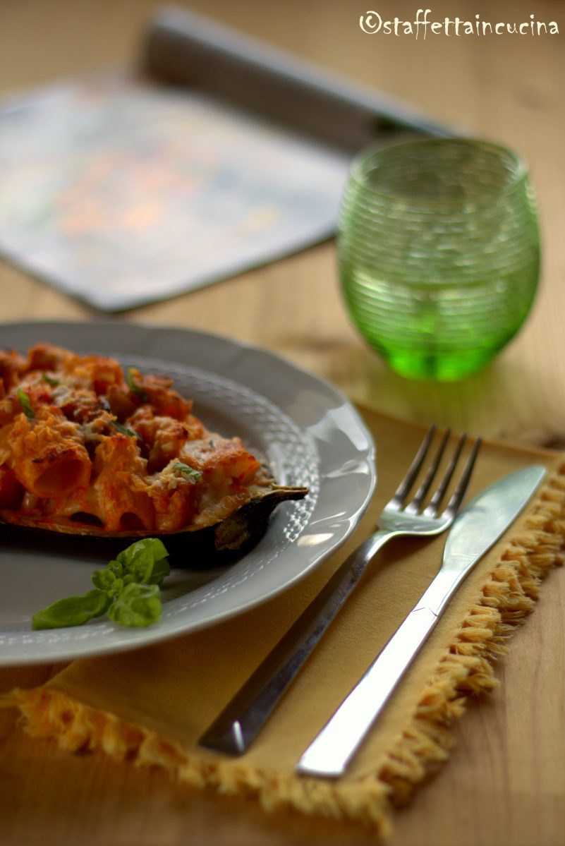 pasta in scrigno di melanzane