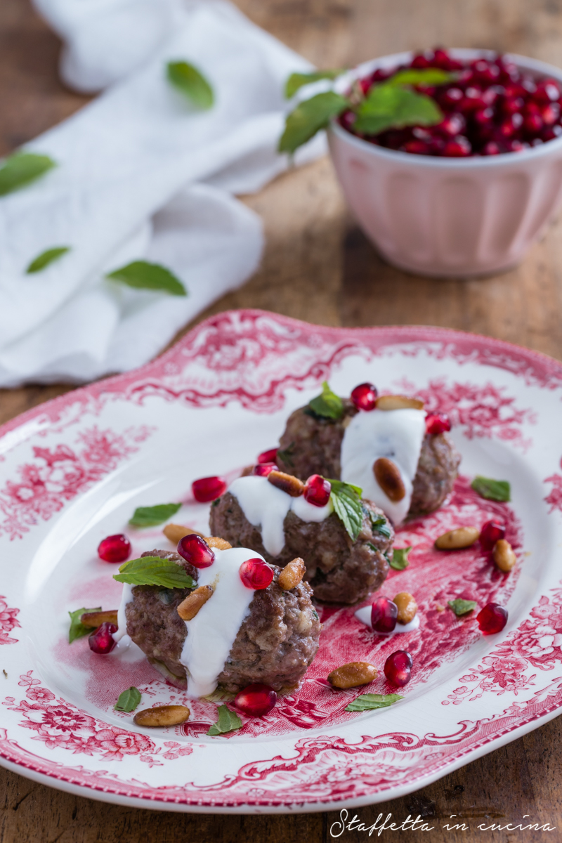 polpette di agnello con salsa allo yogurt