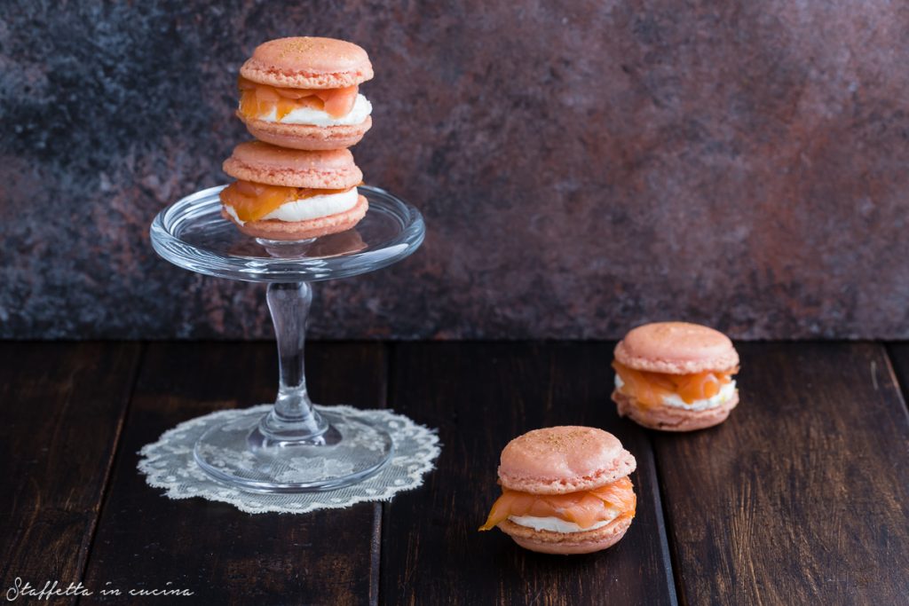 macarons salati salmone e limone