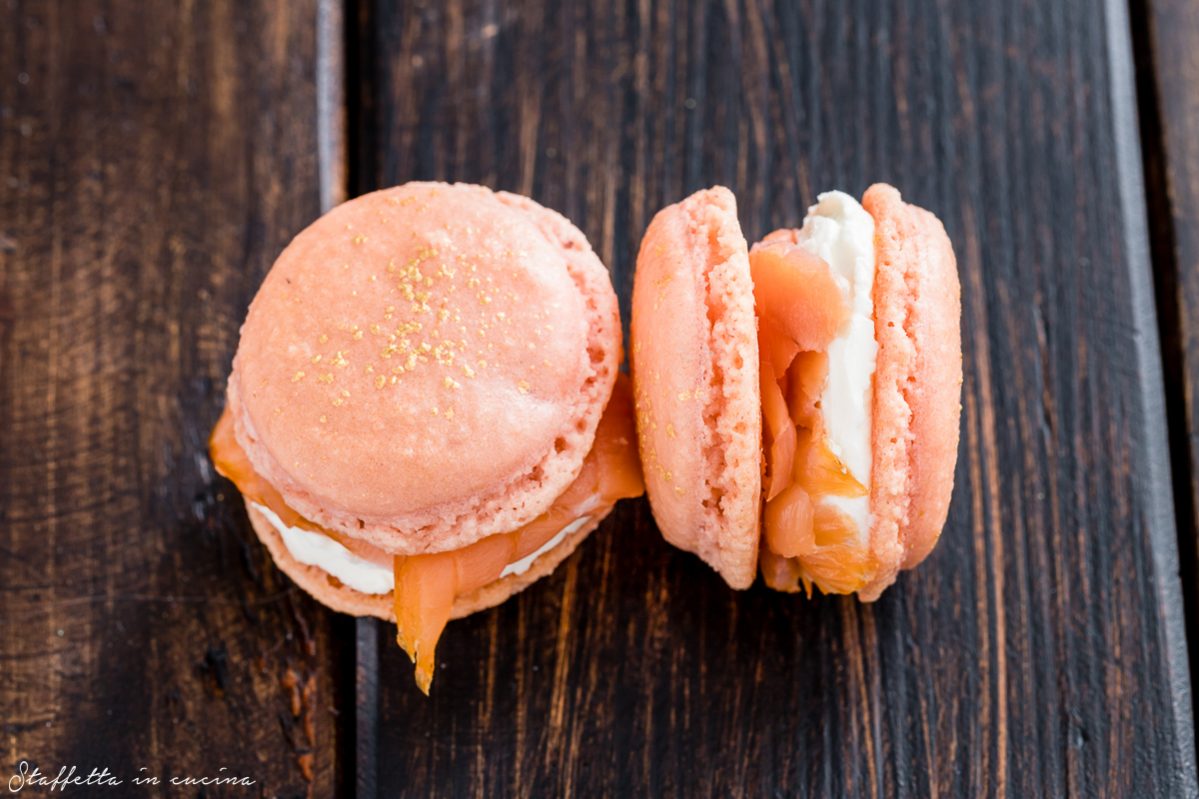 macarons salati salmone e limone