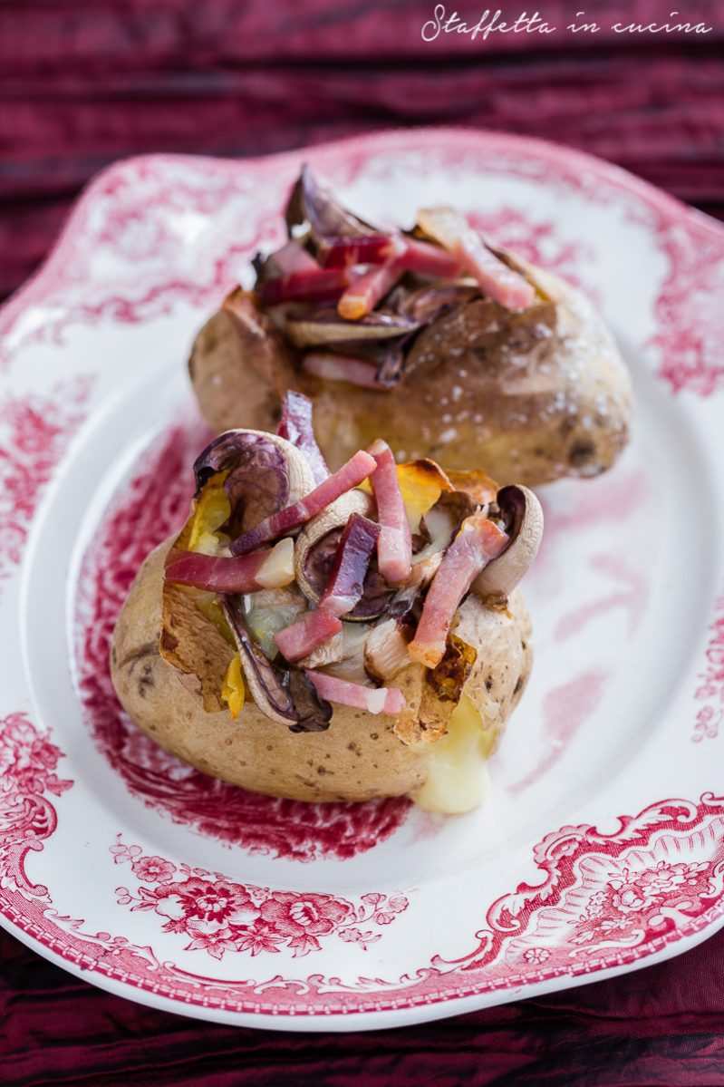 jacket potatoes con radicchio