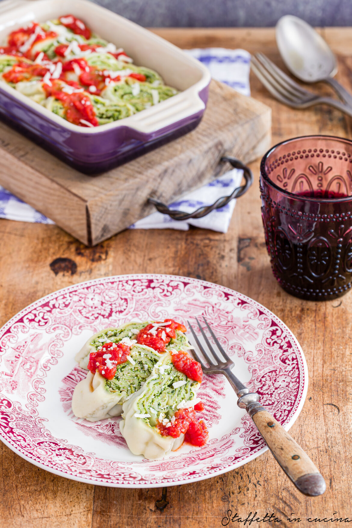 Rotolo di ricotta e spinaci