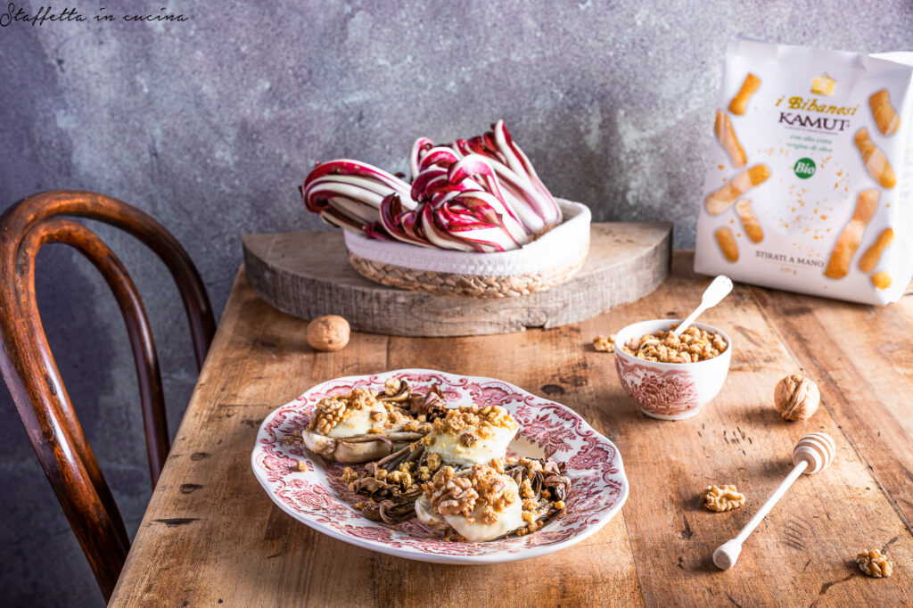 radicchio al forno e gorgonzola