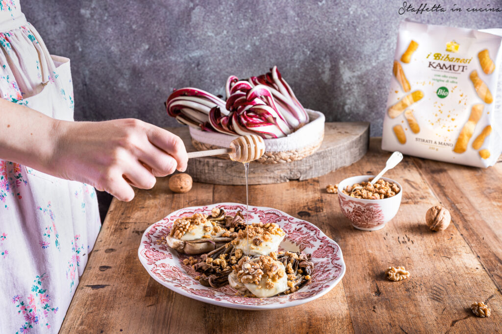 radicchio al forno e gorgonzola