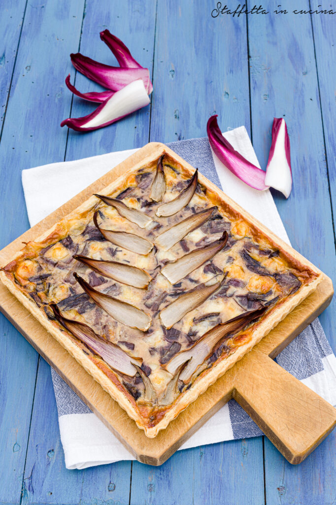 torta salata con radicchio rosso