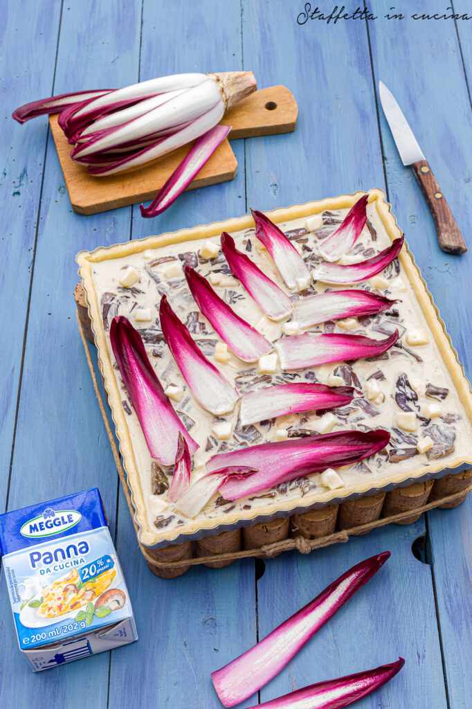 torta salata con radicchio rosso